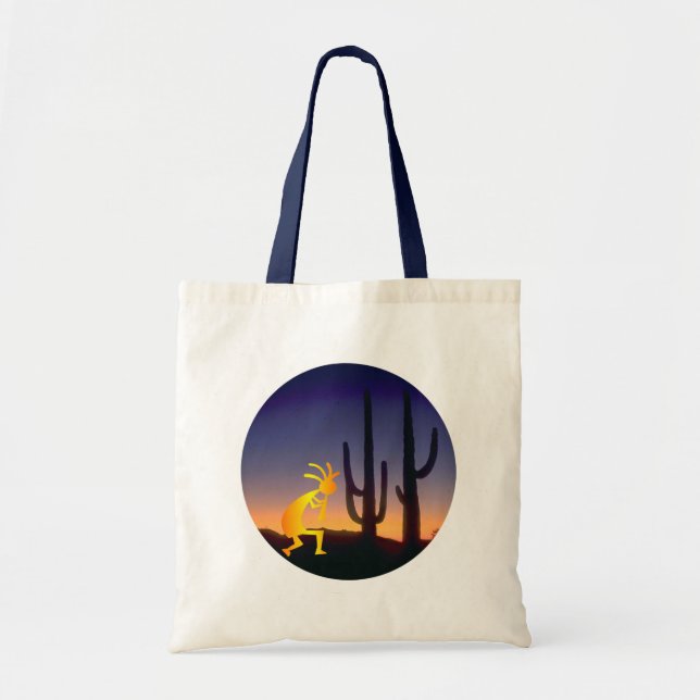 Tote Bag Tour Cactus et Kokopelli (Devant)