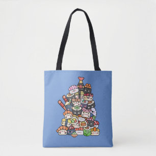 Tote Bag Tour du Sushi mignon