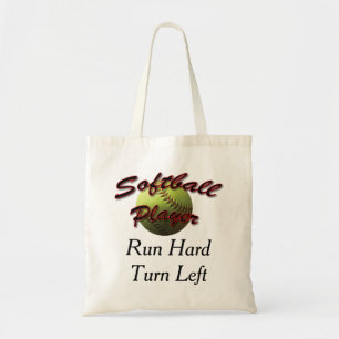 Tote Bag Tour dur couru de joueur de base-ball laissé
