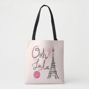 Tote Bag Tour Eiffel tiré par la main