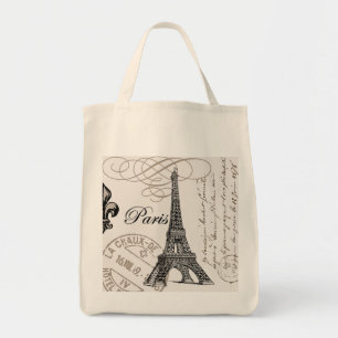Tote Bag Tour Eiffel vintage moderne