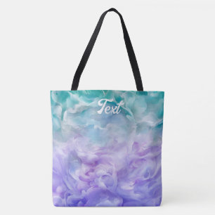 Tote Bag Tourbillon de nuage bleu et violet