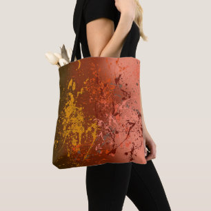 Tote Bag Tourbillon de pêche : Art de projection abstrait