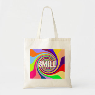 Tote Bag Tourbillon psychédélique lumineux arc-en-ciel
