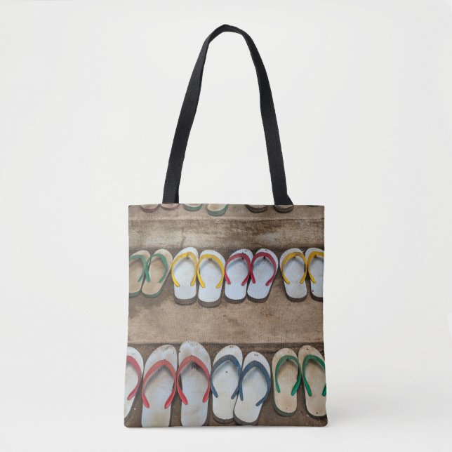 Tote Bag Tourner les sandales (Devant)