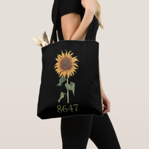 Tote Bag Tournesol 8647 86 47 Subtle Anti Trump Floral Boho