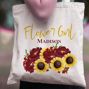 Tote Bag Tournesol Jaune Floral mignon Fleur Mariage