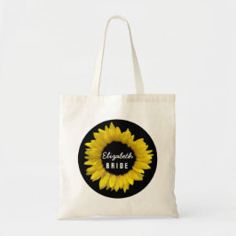 Tote Bag Tournesol jaune lumineux et gai épousant A09A
