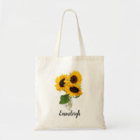 Tournesol jaune personnalisé dans Vase