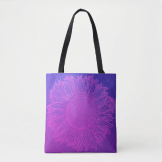 Tote Bag Tournesol mauve majestueux