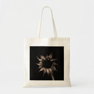 Tote Bag Tournesol - Sepia Fine Art Photographie Cool uniqu