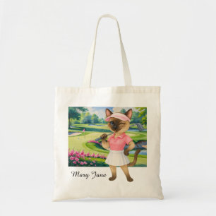 Tote Bag Tournoi féminin de golf pour Amoureux de les chats