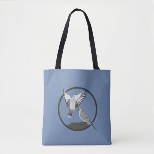 Tote Bag Tourterelles en deuil - Série des cercles de la f