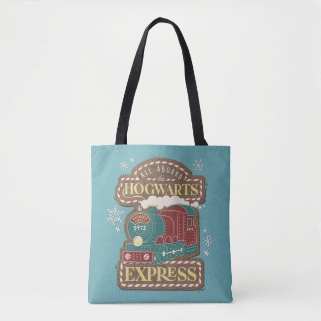 Tote Bag Tous à bord de HOGWARTS™ Express Noël Cookie (Devant)