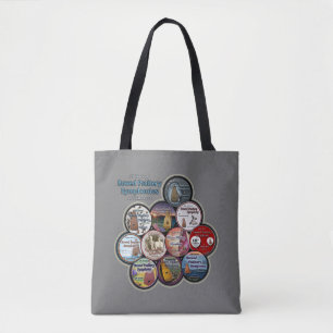 Tote Bag Tous les boutons symphoniques Moyen Fourre-tout