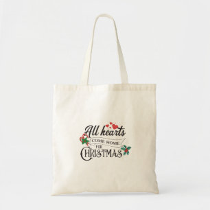 Tote Bag Tous les cœurs rentrent à la maison pour Noël
