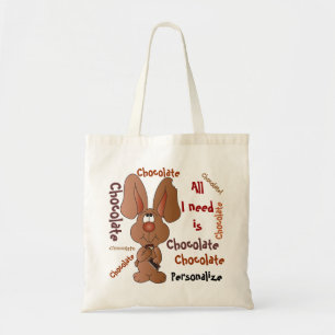 Tote Bag Tout ce dont j'ai besoin est un lapin de Pâques au