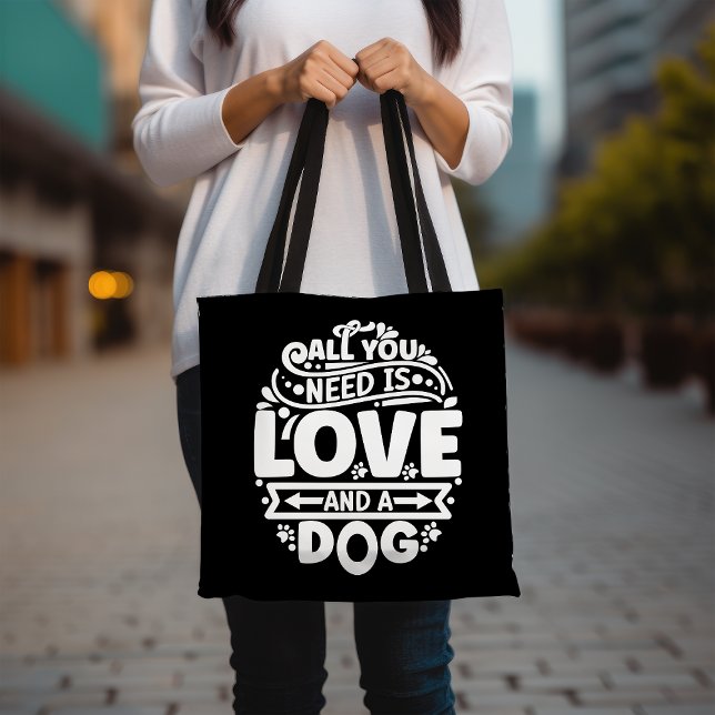 Tote Bag Tout Ce Dont Vous Avez Besoin, C'Est De L'Amour Et (Créateur téléchargé)