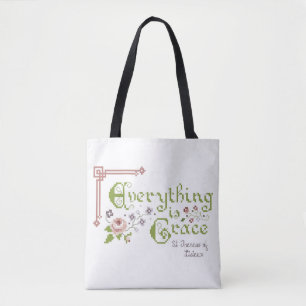 Tote Bag Tout est Grace St Therese Fourre-tout sans logo