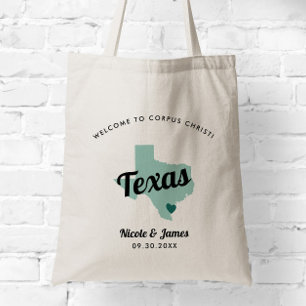 Tote Bag Tout Mariage Color Texas Map,