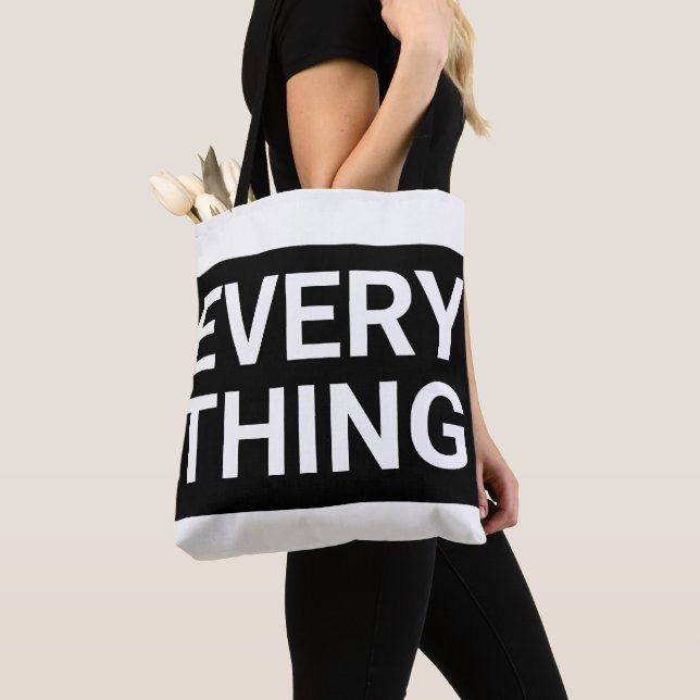 Tote Bag TOUT Noir & Blanc (De près)