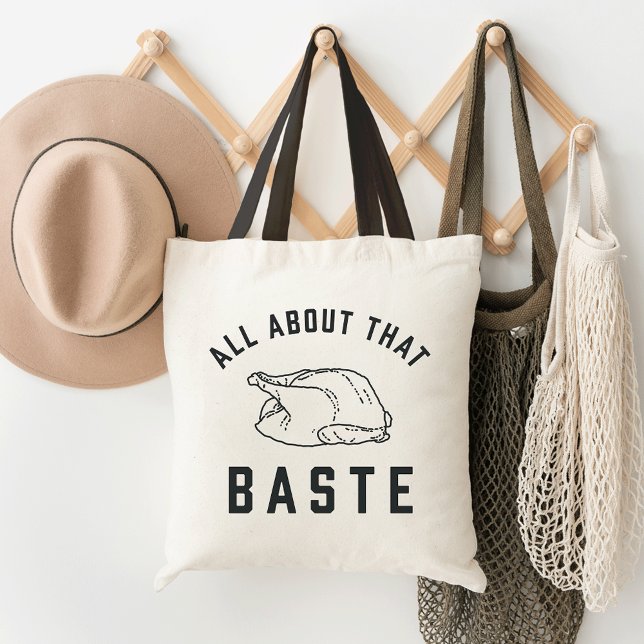 Tote Bag Tout Sur Ce Baste Thankesgiving (Créateur téléchargé)