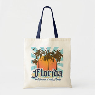 Tote Bag (Toute ville ou plage) la Floride personnalisée