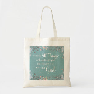 Tote Bag Toutes les choses fonctionnent ensemble - Rm 8:28