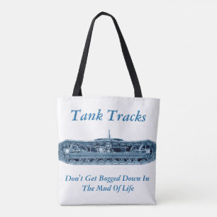 Tote Bag Traces de réservoirs Boue de vie Inspiration Bleu