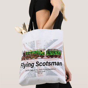 Tote Bag Train à vapeur Flying Scotsman Locomotive anglaise