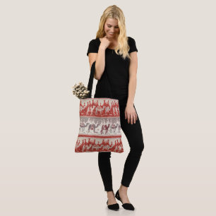 Tote Bag Train de chameaux, Motif de chameaux, Motif du dé
