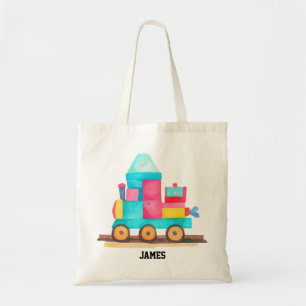 Tote Bag Train de jouets coloré pour enfants
