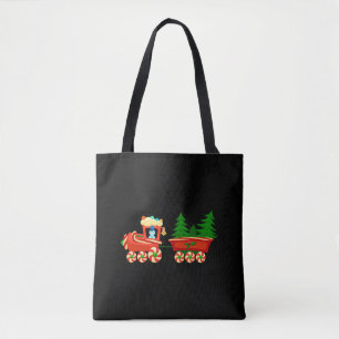 Tote Bag Train de Noël