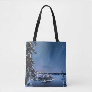 Tote Bag Traînées d'étoiles Parc national du lac Crater