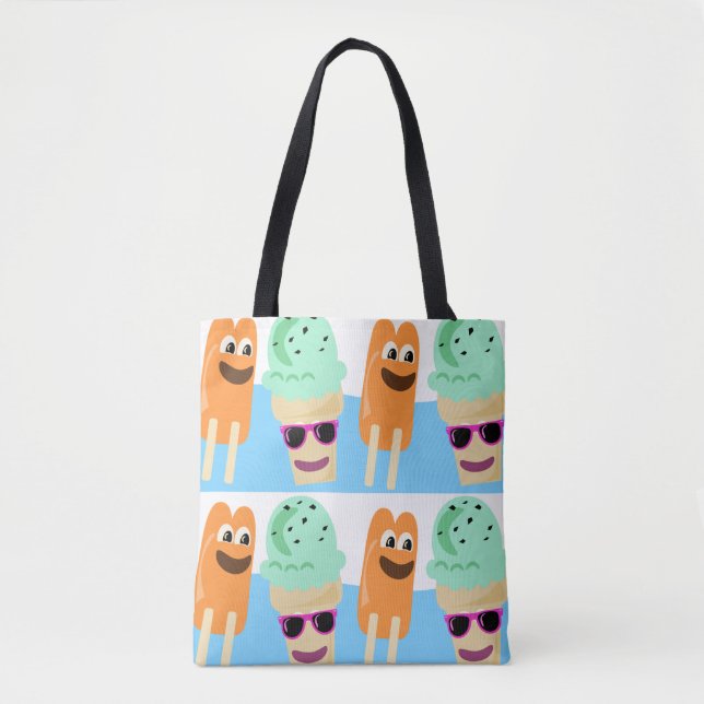 Tote Bag Traitements de temps de plaisir congelés (Devant)
