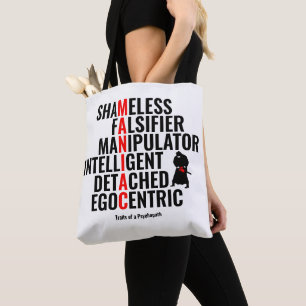 Tote Bag Traits d'un psychopathe