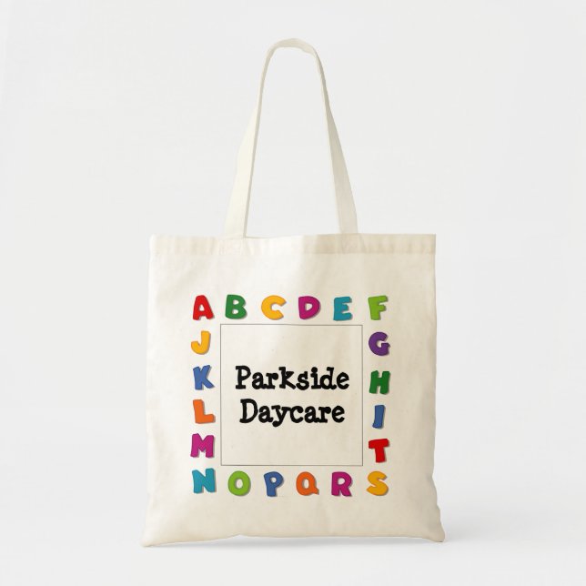 Tote Bag Trames de lettres (Devant)