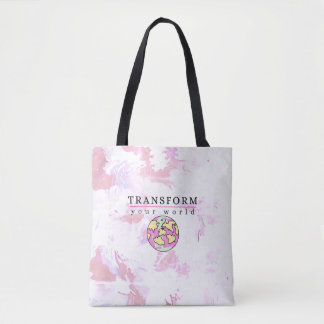 Tote Bag Transform your world Motivaional