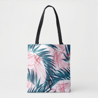 Tote Bag Transparent Tropical : Aquarelle Florale Abstraite