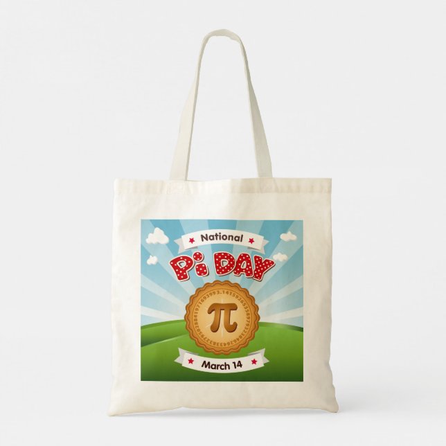 Tote Bag Transporter le PIE dans votre Jour du Pi (Dos)