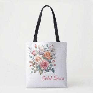 Tote Bag Transporter vos fleurs en style : couleur d'eau Ro