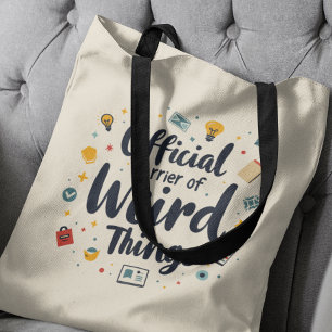 Tote Bag Transporteur Officiel De Choses Étrangères Drôle