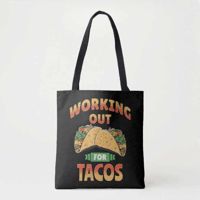 Tote Bag Travailler pour Tacos (Devant)