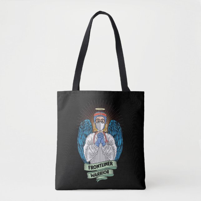 Tote Bag Travailleur Médicale de Frontlines Warrior Nurse H (Devant)