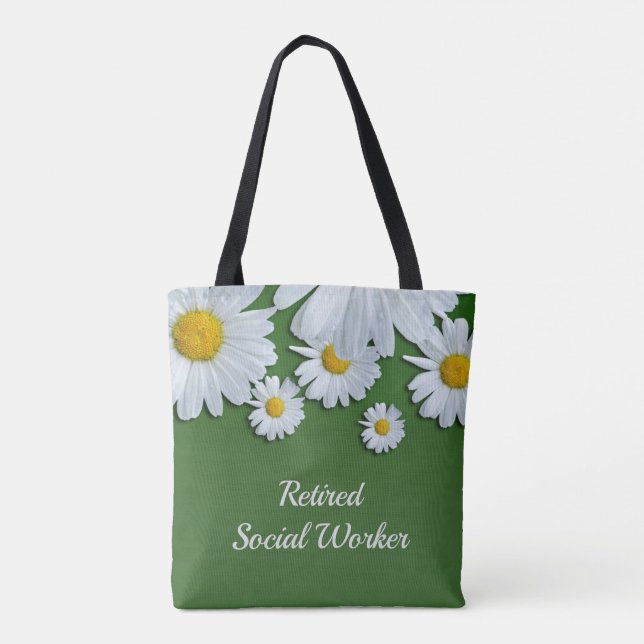 Tote Bag Travailleur social retraité (Dos)