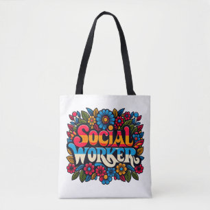 Tote Bag Travailleurs sociaux Maîtres cadeaux MSW