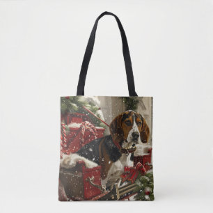Tote Bag Treeing Walker Coonhound Chien Noël Festif