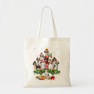 Tote Bag Treeing Walker Coonhound Christmas Tree Lights Dog