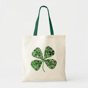 Tote Bag Trèfle infini de feuille de la chance 4