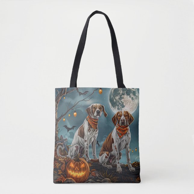 Tote Bag Treking Walker Halloween Éffrayant (Devant)